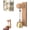 1PC, variant on Wooden Door Bell - Copper Shopkeepers Bell | Wooden Door Chime, Reliable Arrival Alert Wind Chime Alert Decoration for Home Shop Entrance Garden Gate Backyard, Hanging Ornament