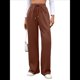 thumbnail image 3 of Pantalones Deportivos Casuales para Mujer, de Pierna , Holgados, con Cordón Ajustable, Cintura Alta, Elásticos y Bolsillos. Naranja Rojo S, 3 of 10