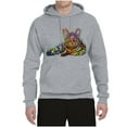 thumbnail image 3 of First We Still Your Heart Then Your Bed | Funny Neon Colorful Cat | Dean Russo Art Animal Lover Unisex Hoodie Sweatshirt, Heather Grey, X-Large, 3 of 6