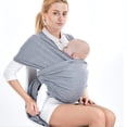 thumbnail image 3 of Portabebés - portabebés para recién nacidos y niños pequeños de hasta 16 kg (gris) Adepaton Cangureras y Rebozos, 3 of 9