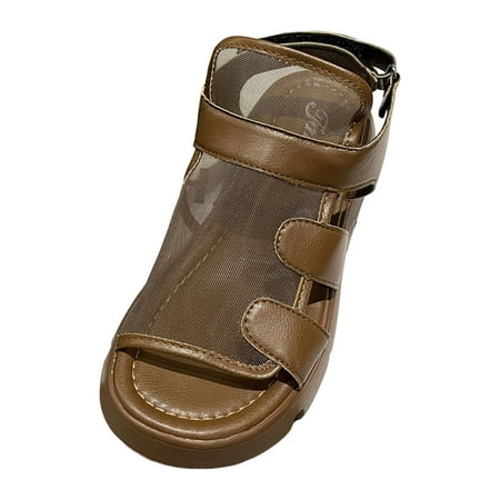 

Sandals Women Fashion Dressy 2023 New Sandals Roman Beach Sandals Matsuke Thick Sole Fish Mouth Sandals Shoes For Women Heels