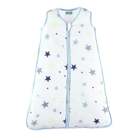

Molis & co Sleeping Bag Baby Super Soft and Warm Muslin Sleep Bag and Sack 2.5 TOG Padded Wearable Blanket for Unisex 18-36 Months. 35.8 Toddler Ideal for Winter Star Pattern