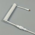 thumbnail image 2 of Cable De Aviador Conector de aviación Tejido tipo C a USB Teclado mecánico Cable de aviador (Blanco), 2 of 7