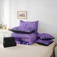 thumbnail image 4 of Lavender Bed in a Bag King Size Comforter Set 7 Pieces,Purple Flower Bedding Sets Nature Plants Floral Sheet Set With Comforter,Botanical Bed Set, 4 of 5