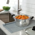 thumbnail image 6 of Kitchen Details Silicone Coated Roll Up over the Sink Drying Rack, Grey, 6 of 7