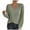 Army Green-22, variant on STETMN Women's Wrap Sweater Crop Long Sleeve Knit Tops V Neck Trendy Cozy Knitwear Shirt