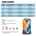 thumbnail image 6 of Pofeuu Red And Blue Waves Print Men's Muscle T-Shirt, Sleeveless, Muscle Tank, Classic Muscle Tee Top For Men Casual Sleeveless Muscle T-Shirt Trendy Clothes-Large, 6 of 7