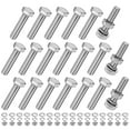 thumbnail image 1 of Uxcell 20-Pack Tornillo de Cabeza Hexagonal con Tuercas, Arandelas Planas y de Bloqueo M10x45mm Kit de Tornillos de Acero Inoxidable Totalmente Roscados Métricos, 1 of 1