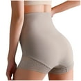 thumbnail image 5 of cfhntfmh Seamless Shorts for Women High Waist Body Shaper Soft Lace Slimming Breathable Shapewear Shorts, 5 of 6