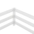 thumbnail image 6 of Holaki Full Size Bed Frame with Rails,Wood Montessori Floor Bed Twin Size,Floor Bed with Fence,Montessori Floor Bed for Girls and Boys,77"x58.1"x15.7",White, 6 of 8