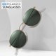thumbnail image 3 of Small Round Polarized Sunglasses for Women Men Classic Retro Metal Frame Sun Glasses UV Protection, 3 of 4