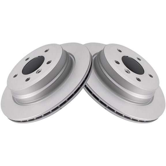 Rear Brake Rotor Set 2 Piece - Compatible with 2007 - 2013 BMW 328i 3.0L 6-Cylinder 2008 2009 2010 2011 2012