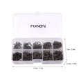 thumbnail image 3 of Lixada Lixada 600pcs High Carbon Steel Barbed Fishing Hooks, 10 Sizes (#3-#12), Compact Storage Box, Durable & Sharp for Angling, 3 of 6