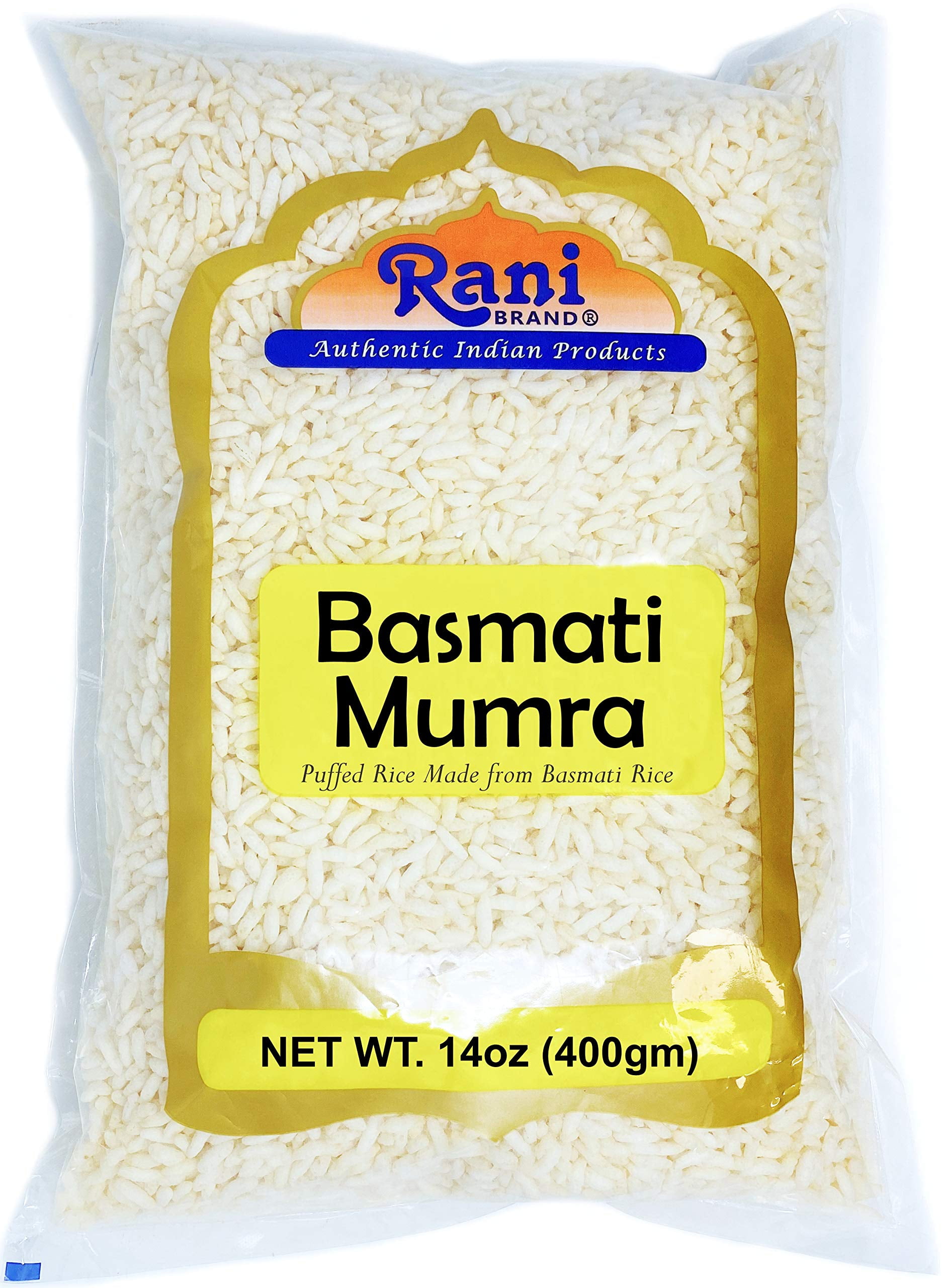 Rani Basmati Mamra (Puffed Rice) 14oz (400g) ~ All Natural, Indian Origin | No Color | Gluten Friendly | Vegan | Non-GMO | No Salt or fillers