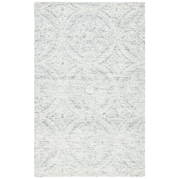 SAFAVIEH Metro Leilah Geometric Area Rug, Natural/Light Grey, 4' x 6'