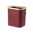 thumbnail image 1 of Luxury Golden Trash Can Large-capacity Trash Bin For Kitchen Bathroom High-foot Push-type Plastic Garbage Trash Compost Bin, 1 of 2