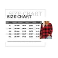 thumbnail image 3 of TIYOMI Plus Size Tops For Women Grid V Neck T Shirt Long Sleeve Casual Blouses Red Tee Fall Winter Christmas Shirts XL 14W 16W, 3 of 4