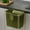 Green #4, variant on Wall Mounted Slide Lid Trash Can, 26cm Green Red Blue Kitchen Bathroom Wastebasket