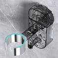 thumbnail image 4 of Ondulación de agua secador de pelo estante de almacenamiento ventosa baño secador de pelo soporte, 4 of 7