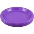 thumbnail image 2 of JAM Paper Small Round Plastic Plates, Purple, 7", 200 per Pack, 2 of 5