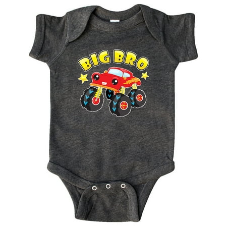 

Inktastic Monster Truck Big Bro Gift Baby Boy Bodysuit