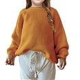 thumbnail image 4 of Styles I Love Unisex Baby Toddler Boys Girls Knitted Crewneck Long Sleeve Solid Pullover Sweater Autumn Winter Cozy Top (Mustard, 3 Months), 4 of 5