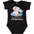 thumbnail image 3 of Inktastic My Gigi Loves Me to the Moon and Back Elephant Family Boys or Girls Baby Bodysuit, 3 of 5