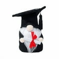 thumbnail image 2 of Muñeca sin rostro con sombrero negro, adorno navideño ideal para la temporada de graduación. Muñeca sin rostro, decoración para la temporada de graduación, diseño con sombrero negro, adorno, 2 of 2