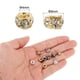 thumbnail image 2 of Uxcell 40Pcs 8mm Cuentas de Strass de Gran Agujero, Cuentas Espaciadoras Europeas en Granel (Oro Brillante), 2 of 5