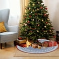 thumbnail image 6 of Eolstice Printed Christmas Tree Skirt, Personalized Snowflake Reindeer Design, Festive Tree Base Cover, Holiday Decor Accent, 6 of 6