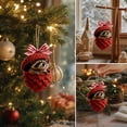 thumbnail image 7 of IPEWLEX Raccoon in Pinecone Christmas Ornament – Woodland Animal Hanging Tree Decor, 7 of 7