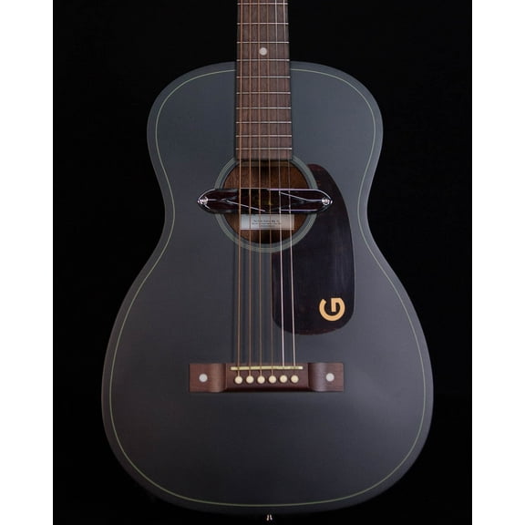 Gretsch Jim Dandy Series Deltoluxe Parlor Acoustic Guitar, Black Top