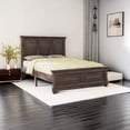 thumbnail image 6 of Pinewood Vintage King Bed with Headboard and Footboard, Traditional Town and Country Style King Size Platform Bed, 6 of 6