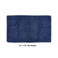 thumbnail image 2 of Better Trends 21" x 34" Bathroom Rug 100% Cotton, Extra Soft Tufted Bath Mat, Water Absorbent & Non Slip, Solid Pattern, (Navy) Granada Collection, 2 of 4