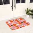 thumbnail image 5 of Non Slip Door Mat, pink halloween plaid Fast Drying Bath Tub Mats, Absorbent Bathroom Rugs Entrance Welcome Mat, Bath MatS for Tub, Floor, Home, Kitchen, Hotel,16x24in, 5 of 7