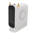 thumbnail image 3 of Mini calentador de espacio, calefacción rápida, temperatura ajustable, ventilador eléctrico portátil de escritorio, calentador para oficina, dormitorio, elegante, blanco, enchufe europeo de, 3 of 10