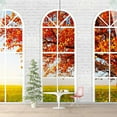 thumbnail image 3 of IDEA4WALL 6pcs Vies from French Window Peel and Stick Wallpaper Removable Wall Murals Large Wall Stickers for Home Decoration, 100"x24", 3 of 5