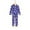 #02/Blue Kids, variant on 2PCS Christmas Pajamas for Women/Men/Kids Pajamas PJs Family Matching Sleepwear Loungewear Pants Set