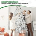 thumbnail image 2 of Christmas Trees 4ft White Christmas Tree with Memory Wire, 328 Tips Hinged Artificial PVC Tree, Easy Assembly Holiday Xmas Tree for Indoor Decor (Ornaments Not Included),Artificial Christmas Trees, 2 of 8