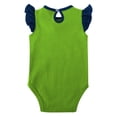 thumbnail image 3 of Girls Newborn & Infant Navy/Neon Green Seattle Seahawks Spread the Love 2-Pack Bodysuit Set, 3 of 5