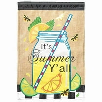 Magnolia Gardens 1013 13 x 18 in. Double Applique Its Summer Y All Garden Flag