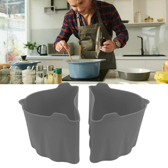 2 Pcs Doublure en Silicone pour Mijoteuse avec Séparateur de Casserole, Protection, 2 Plats en 1 Cuisson, Simple, Mijoteuse Fiable