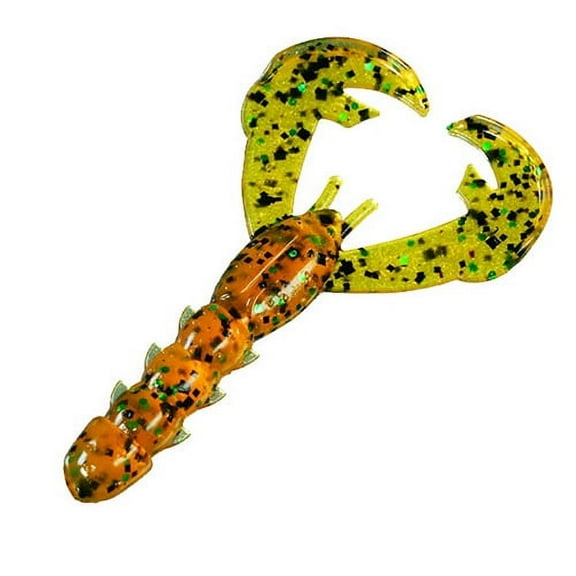 Strike King RageCrawBaby 3'' Amber Green/Black 9pk
