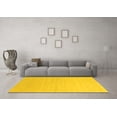 thumbnail image 3 of Ahgly Company Indoor Rectangle Solid Yellow Modern Area Rugs, 5' x 7', 3 of 4