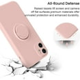 thumbnail image 5 of KOMI Compatible with iPhone 16 Pro Case, Silicone with 360°Ring Kickstand Holder (Support Magnetic Car Mount) Soft Silk Microfiber Cloth Designed for iPhone 16 Pro 6.3inch 2024 Pink, 5 of 6