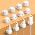 thumbnail image 1 of Organizador de cables, paquete de 12 soportes giratorios Lamicall, 1 of 7