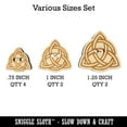 thumbnail image 2 of Celtic Triquetra Knot Outline Wood Buttons for Crochet Knitting Sewing DIY Craft - Various Sizes (8pcs), 2 of 7