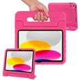 thumbnail image 2 of HDE iPad 10th Generation Case for Kids Shockproof iPad Cover 10.9 inch with Multi Angle Viewing Handle Stand Hot Pink, 2 of 6
