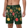 thumbnail image 1 of Balery Christmas Bañador para hombre, shorts de playa de secado rápido con entrepierna y forro de compresión-Large, 1 of 6