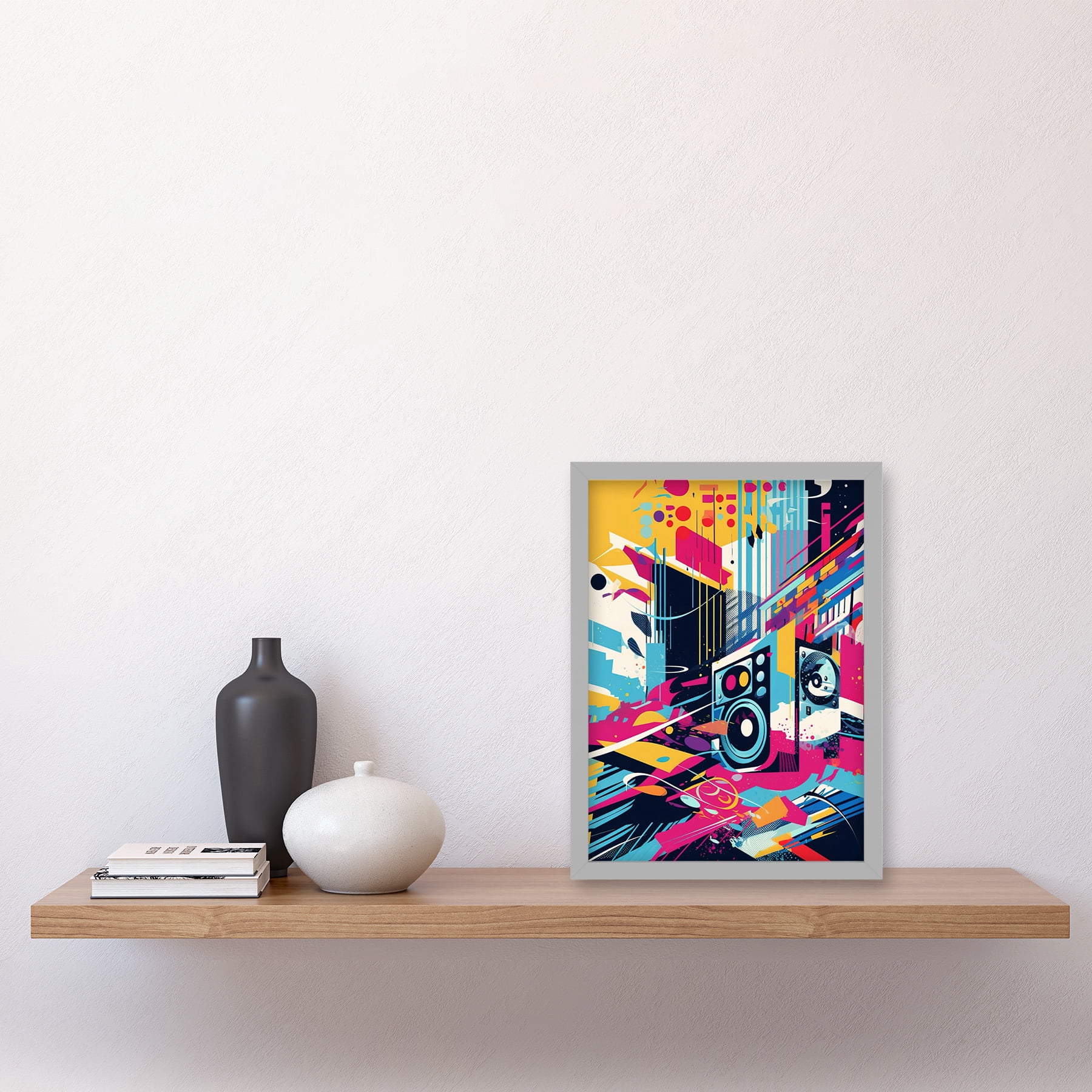 Bass Blast Music Subwoofer Speaker Abstract Colour Soundscape